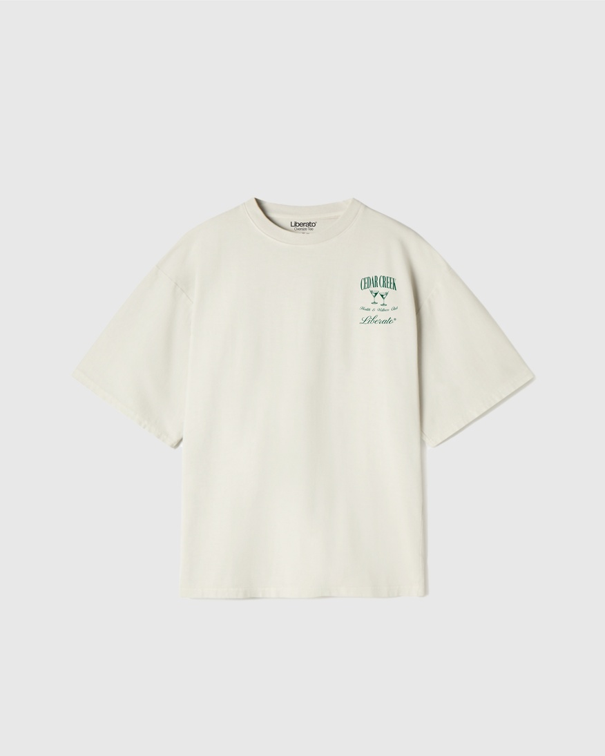 REMERA LIBERATO PREMIUM 250GSM OVERSIZE BEIGE CEDAR CREEK