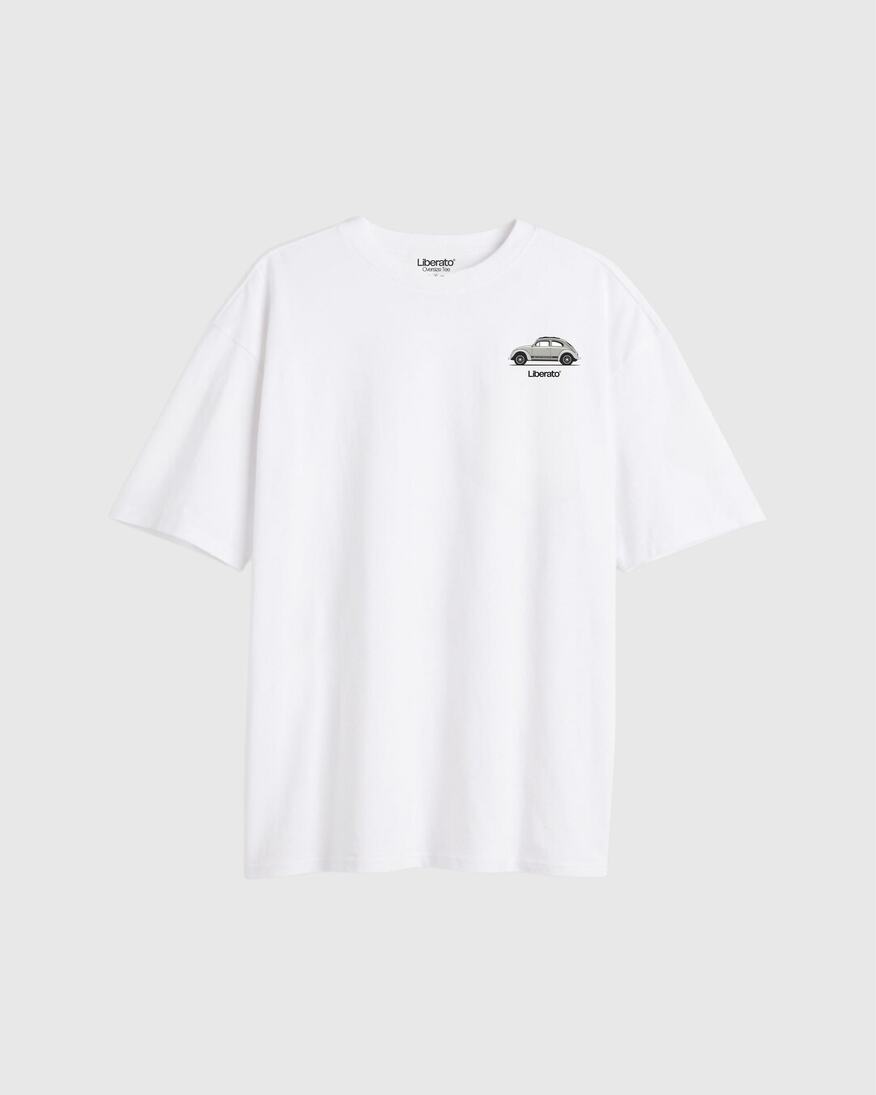 REMERA LIBERATO PREMIUM 250GSM OVERSIZE MARFIL PORSCHE COLLECTION