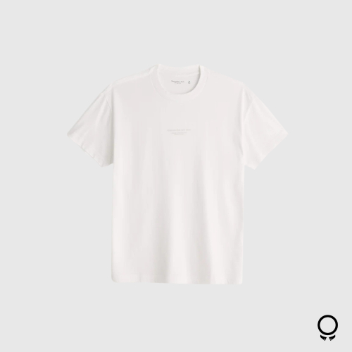 REMERA ABERCROMBIE CON BOLSILLO BLANCA