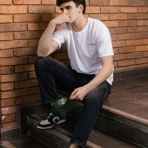 REMERA ABERCROMBIE OVERSIZE BLANCA