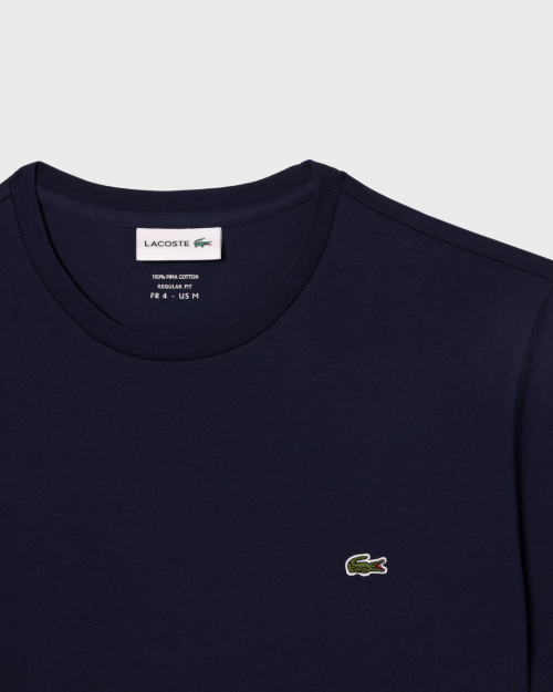 REMERA CUELLO REDONDO LACOSTE AZUL MARINO