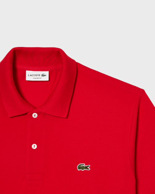REMERA CUELLO POLO LACOSTE ROJA