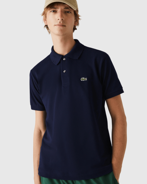 REMERA CUELLO POLO LACOSTE AZUL MARINO