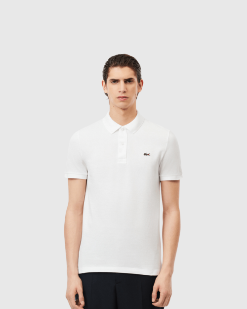 REMERA CUELLO POLO LACOSTE BLANCA