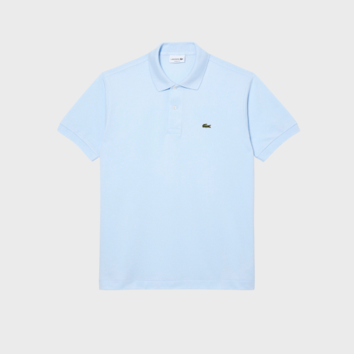 REMERA  CUELLO POLO LACOSTE CELESTE