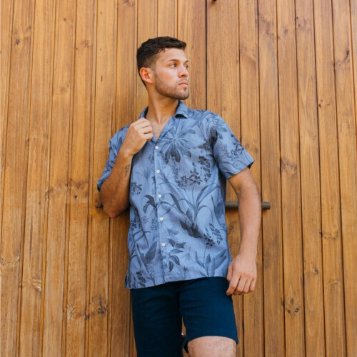 BERMUDA LIBERATO BASICS AZUL MARINO