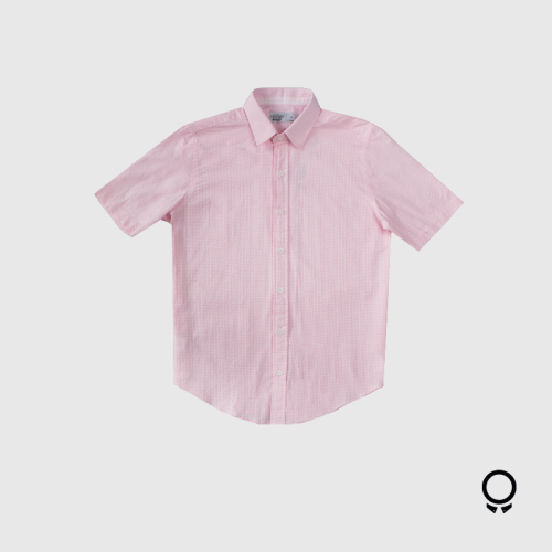 CAMISA LIBERATO BASICS MANGAS CORTAS ROSADO CUADROS