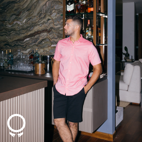CAMISA LIBERATO BASICS MANGAS CORTAS FUCSIA