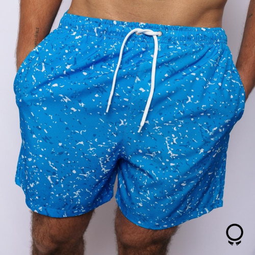 SHORT DE BAÑO LIBERATO BASICS AZUL SPLACH
