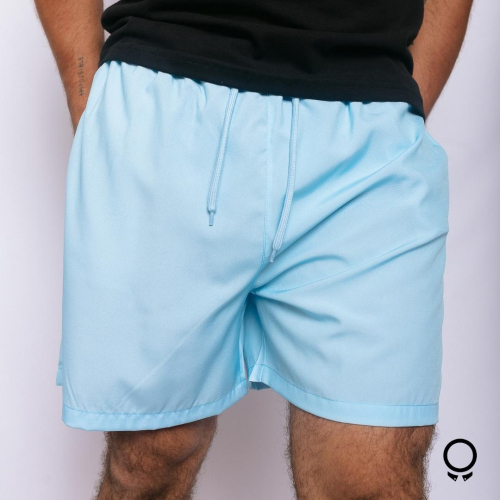 SHORT DE BAÑO LIBERATO BASICS CELESTE