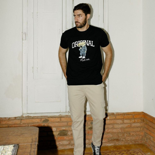 PANTALON CARGO LIBERATO BASICS BEIGE