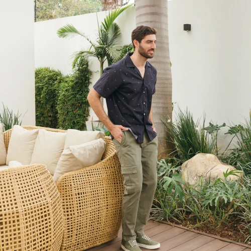 PANTALON CARGO LIBERATO BASICS VERDE