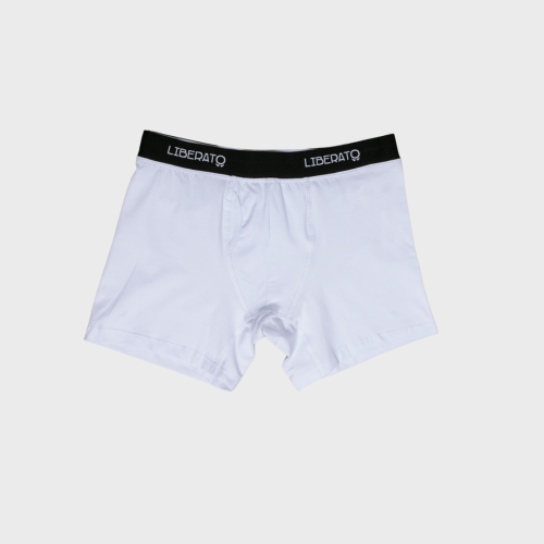 BOXER LIBERATO BASICS GOMA NEGRA  BLANCO