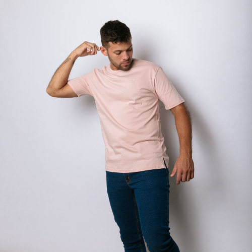 REMERA LIBERATO BASICS OVERSIZE ROSADO