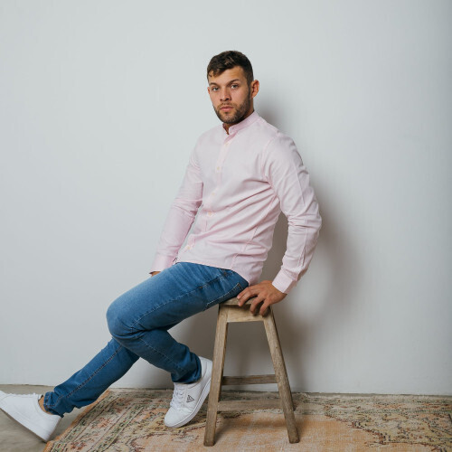 CAMISA LIBERATO BASICS MAO MANGAS LARGAS ROSADA