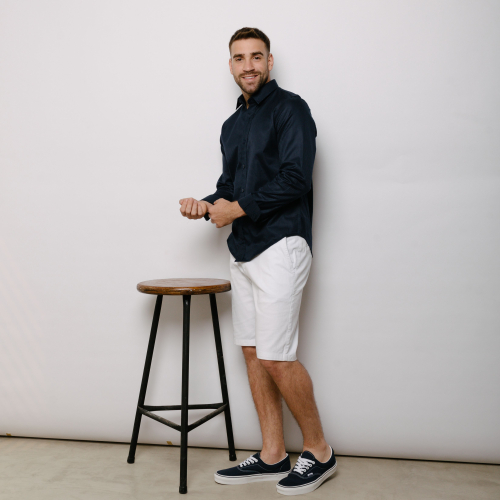 Camisa Liberato Basics Fantasia Azul