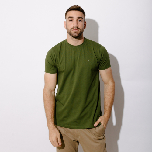 REMERA LIBERATO BASICS PREMIUM TEE VERDE MUSGO