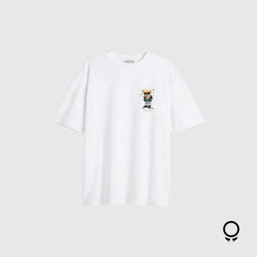 REMERA LIBERATO BASICS OVERSIZE MARFIL RICH BOY