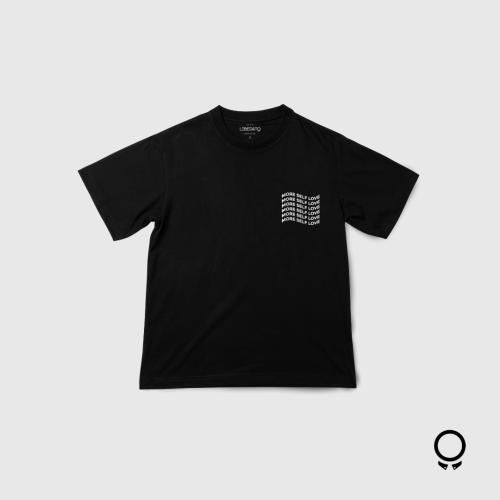 REMERA LIBERATO BASICS OVERSIZE NEGRA MORE SELF LOVE