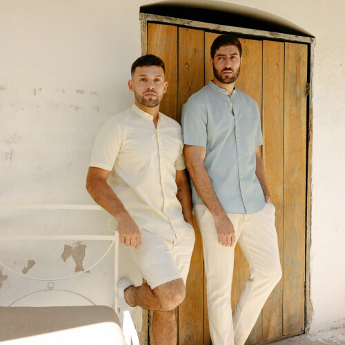 CAMISA LIBERATO BASICS MAO MANGAS CORTAS AMARILLA