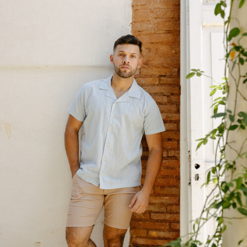 CAMISA LIBERATO BASICS PLAYERA CELESTE