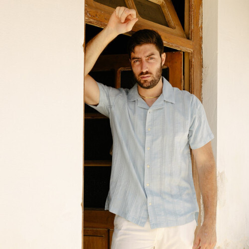 CAMISA LIBERATO BASICS PLAYERA CELESTE