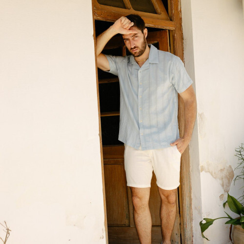 CAMISA LIBERATO BASICS PLAYERA CELESTE