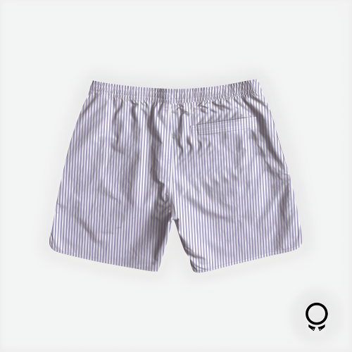 SHORT DE BAÑO LIBERATO BASICS RAYAS LILAS