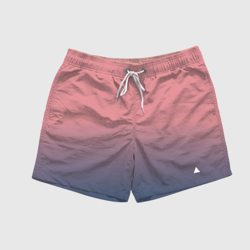 SHORT DE BAÑO LIBERATO BASICS ROSA DEGRADE LILA