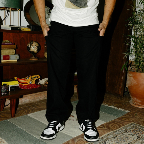 JEANS CARGO LIBERATO BASICS NEGRO