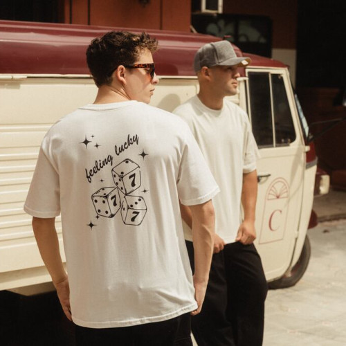 REMERA LIBERATO BASICS OVERSIZE  BEIGE