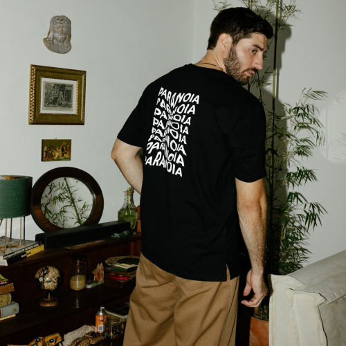 REMERA LIBERATO BASICS OVERSIZE NEGRA PARANOIA