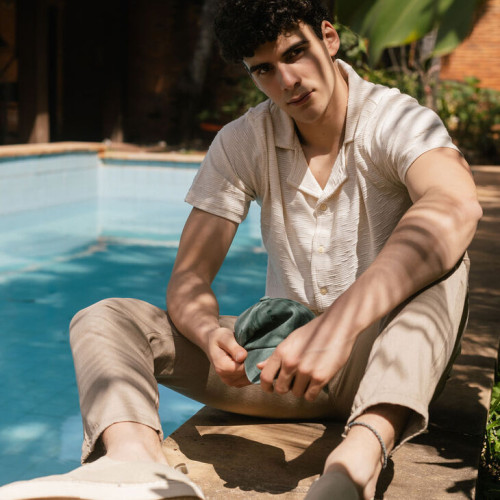 CAMISA LIBERATO BASICS PLAYERA BEIGE