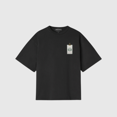 REMERA LIBERATO BASICS OVERSIZE NEGRA CASA CLUB