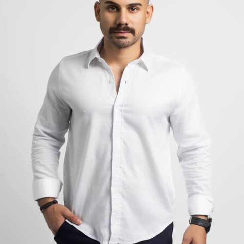 CAMISA LIBERATO BASICS MANGAS LARGAS BLANCA