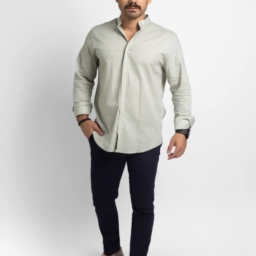 CAMISA LIBERATO BASICS MAO MANGAS LARGAS VERDE