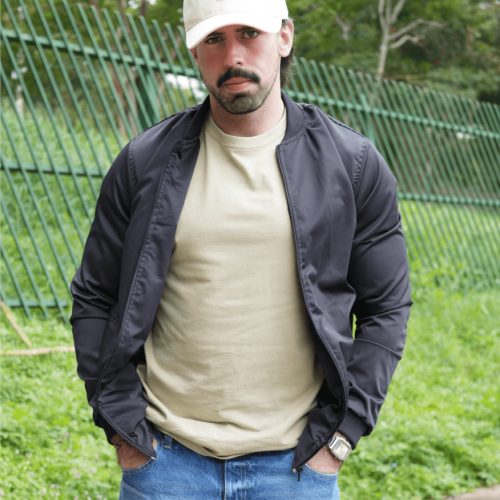 BOMBER JACKET LIBERATO BASICS NEGRA