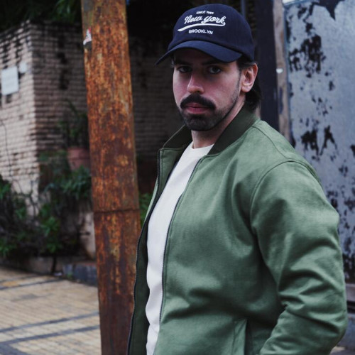 BOMBER JACKET LIBERATO BASICS GAMUZA VERDE