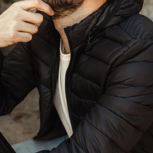 CAMPERA PUFFER LIBERATO BASICS NEGRA