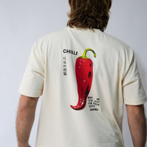 REMERA LIBERATO PREMIUM 250GSM OVERSIZE BEIGE CHILLI