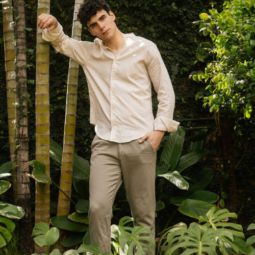 PANTALON CON GOMA LIBERATO DE LINO OLIVA