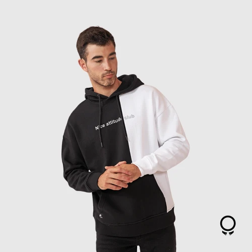 HOODIE N+ DAREK COMBINADO BLANCO