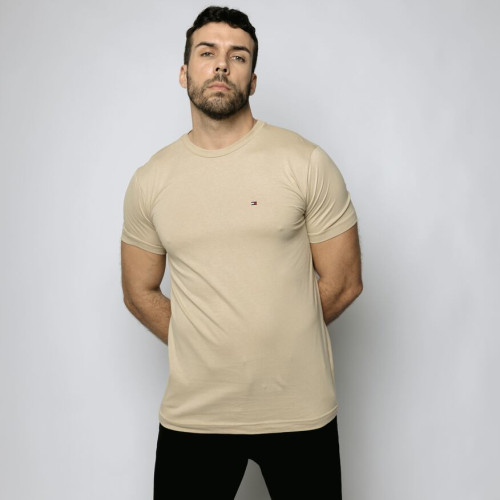 REMERA TOMMY HILFIGER BEIGE