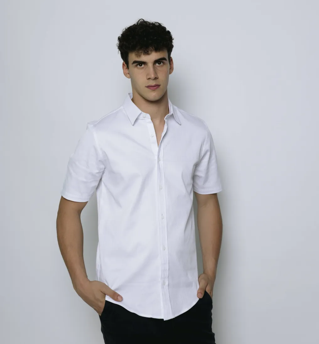 CAMISA LIBERATO MANGAS CORTAS BLANCA