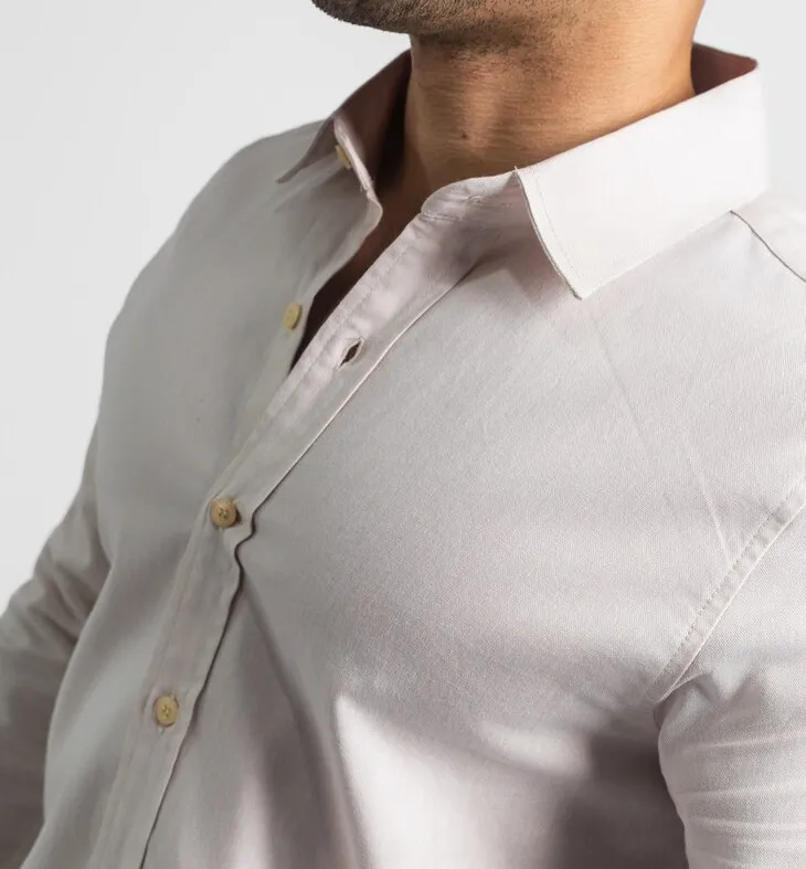 CAMISA LIBERATO BASICS MANGAS LARGAS BEIGE