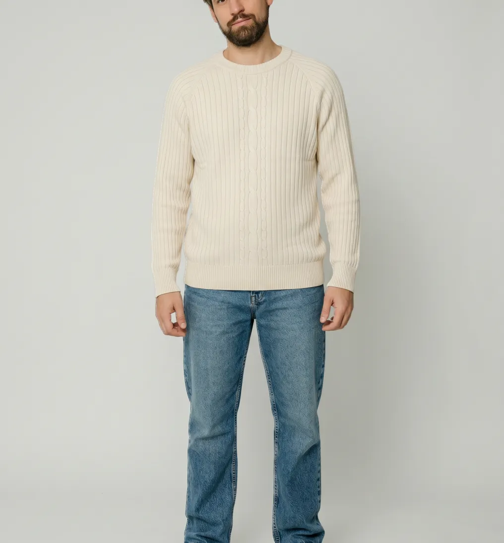 SWEATER LIBERATO CUELLO REDONDO BEIGE