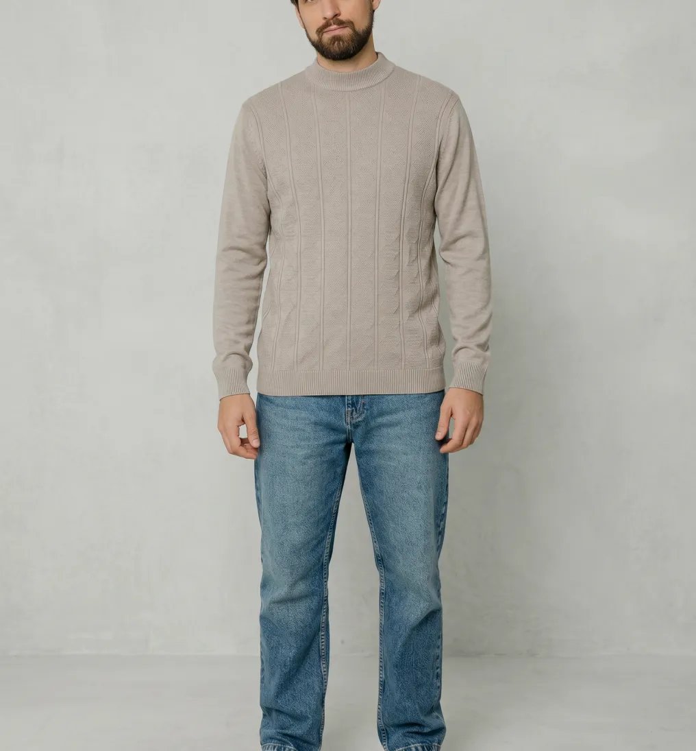 SWEATER LIBERATO CUELLO REDONDO BEIGE