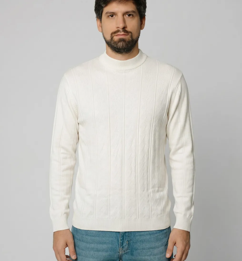 SWEATER LIBERATO CUELLO REDONDO BLANCO