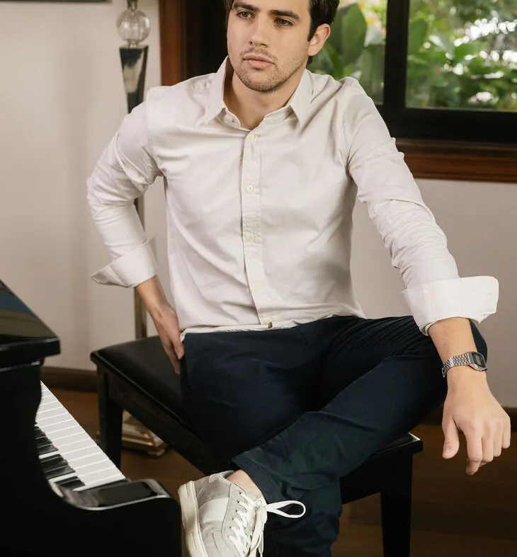 CAMISA LIBERATO BASICS MANGAS LARGAS BEIGE