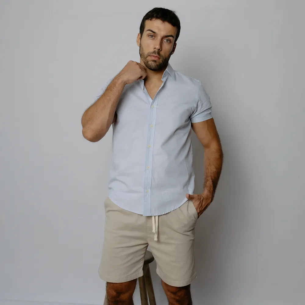 BERMUDA CON GOMA LIBERATO BASICS BEIGE